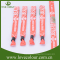 Promocional personalizado Logo tejido poliester wristband